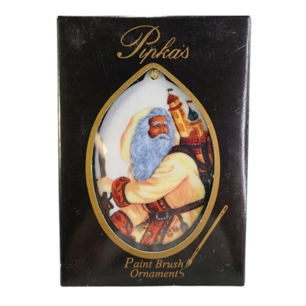 Pipkas Christmas Ornament Polish Father Xmas Santa Design 40014 With Box Vintage